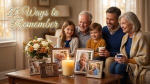 25 meaningful ways of remembering a loved one who passed away including personal rituals, creative tributes, and digital memorials