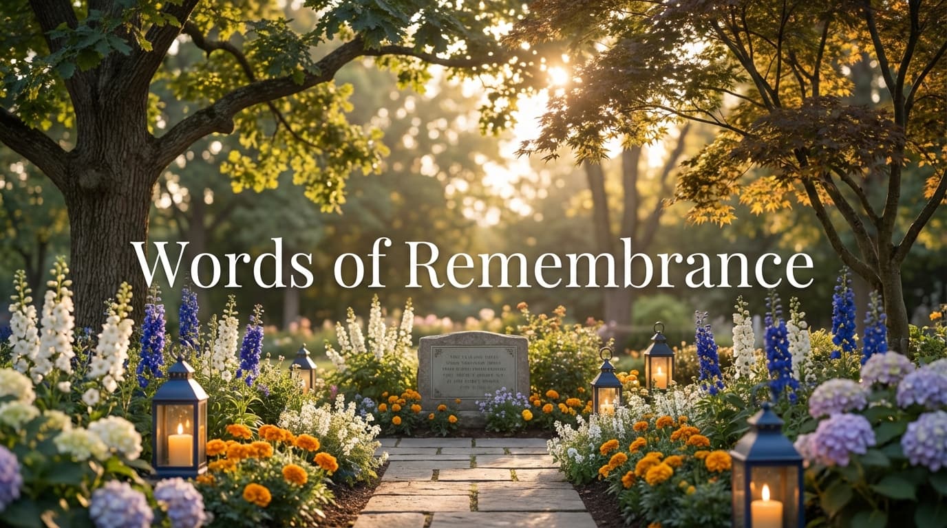 Beautiful things to say when someone dies - comforting words and modern memorial tribute ideas